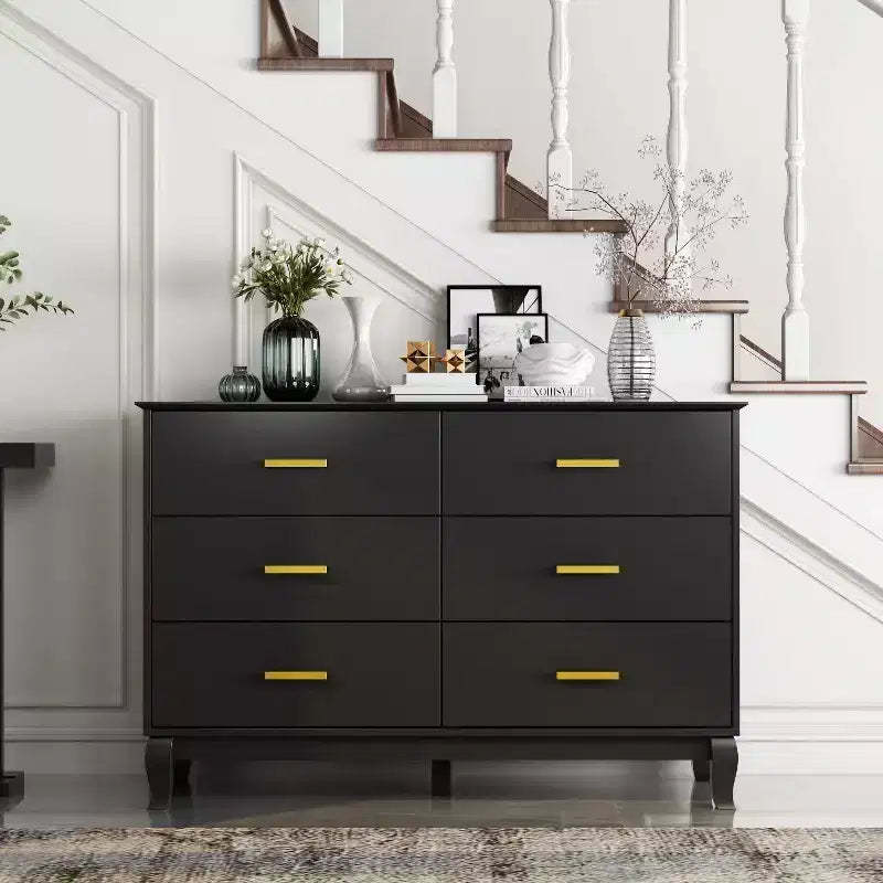 Famapy 6 Drawers Dresser Drawer Storage Chest of Drawers