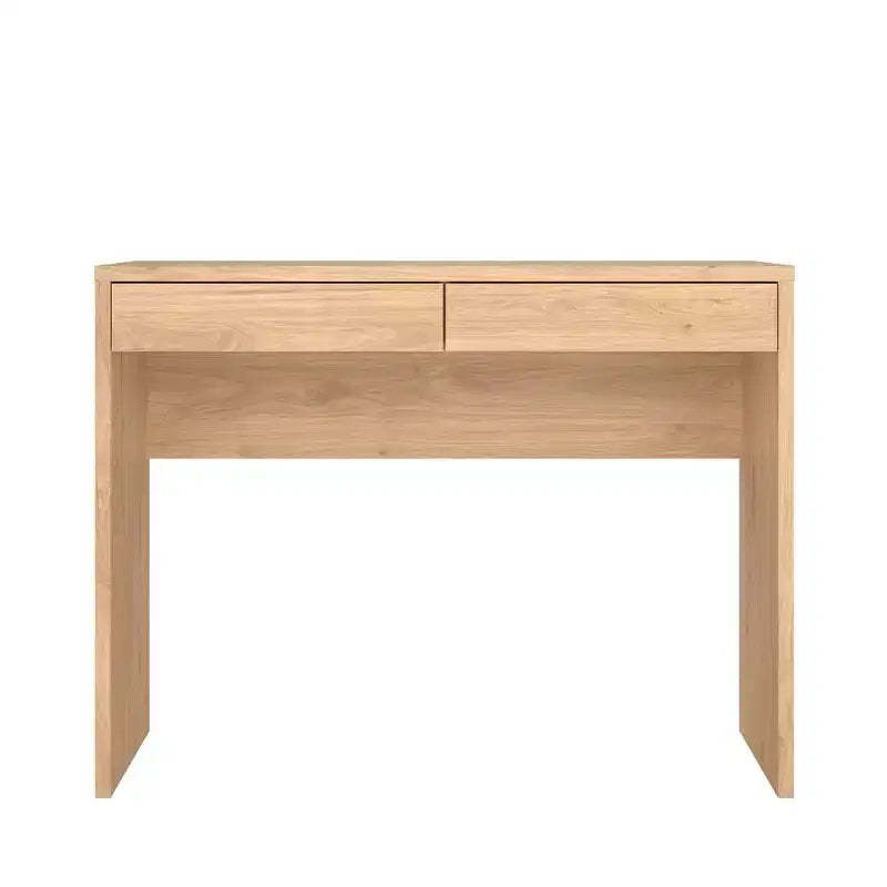 Tvilum, Wilbur Home Office Writing Desk with 2 Storage Drawer, Jackson Hickory