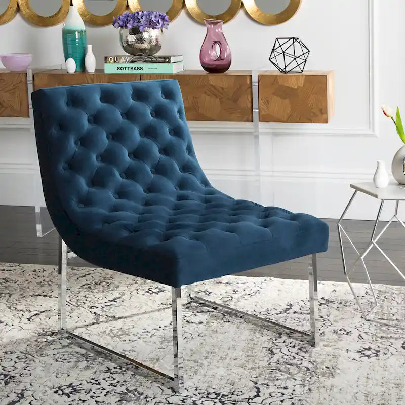 SAFAVIEH Jerilynn Mid-Century Modern Hadley Tufted Club Chair - 25Wx30Dx32H