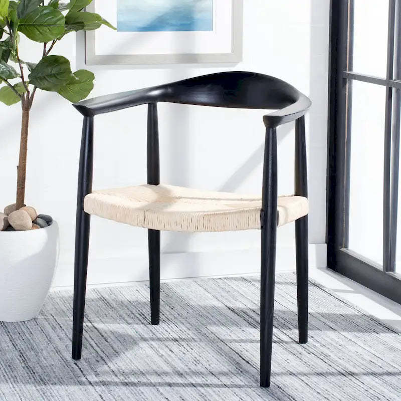 SAFAVIEH Besse Foc Twist Accent Chair - 24.8 W x 18.9 L x 30.7 H - 25Wx19Dx31H