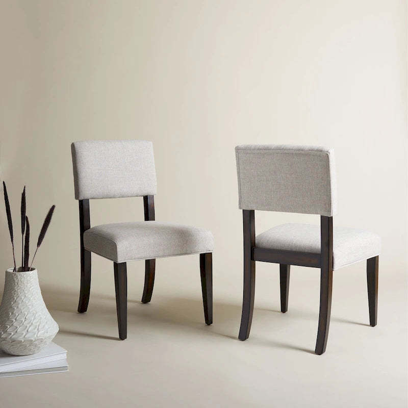 SAFAVIEH Couture Alcinda Wood Dining Chair (Set of 2) - 21 W x 20.5 L x 34.75 H - 21Wx24Dx35H