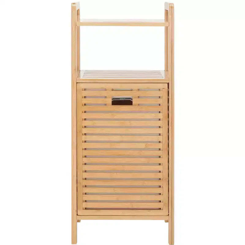 Hallow Laundry Basket with Shelf - STG1903 - Natural/Beige - Safavieh