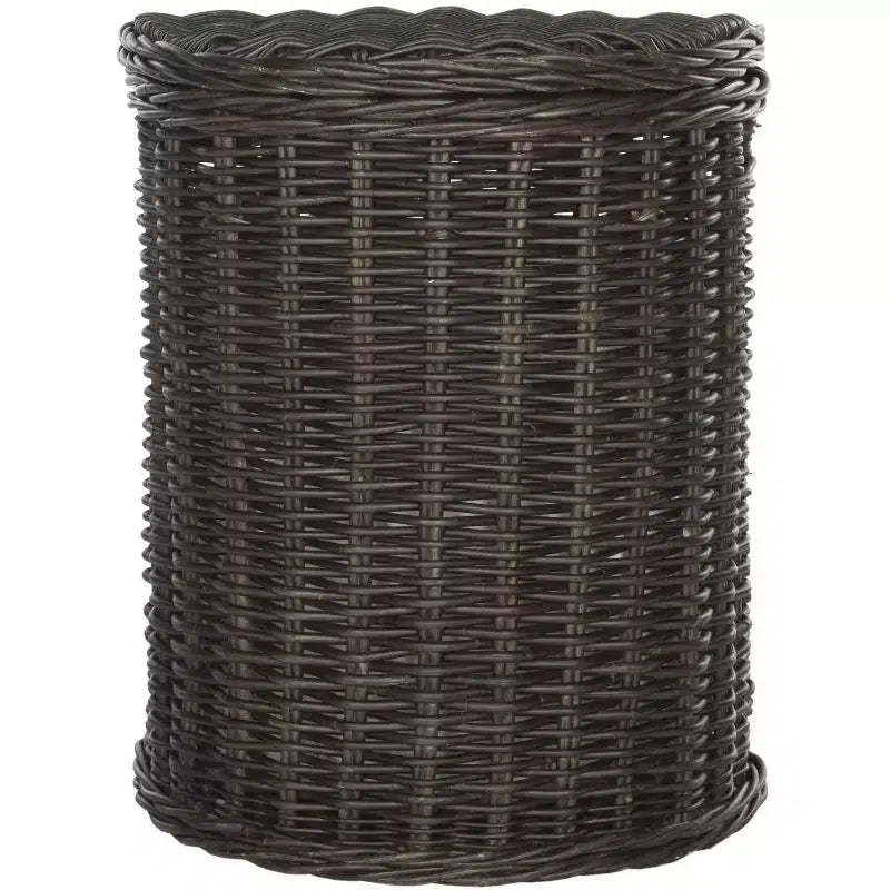 Manzu Wicker Hamper - SEA7033 - Brown - Safavieh