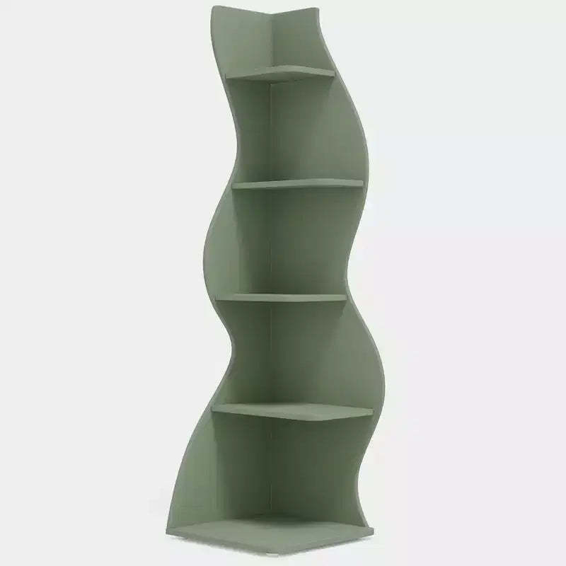 Lantine 5-Tier Sea Grass-inspired Corner Shelves
