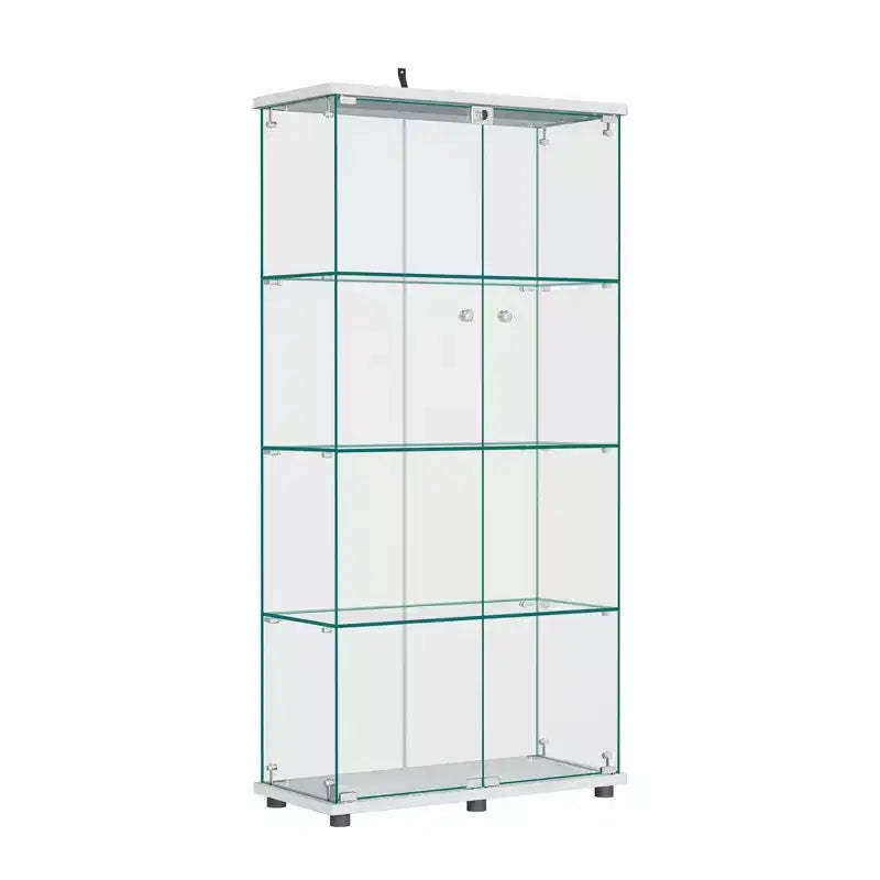 64.5 X 32 Glass Display Cabinet Curio Cabinet with Lock