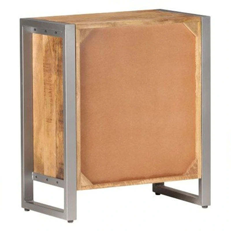 vidaXL Sideboard 23.6x13.8x27.6 Rough Mango Wood