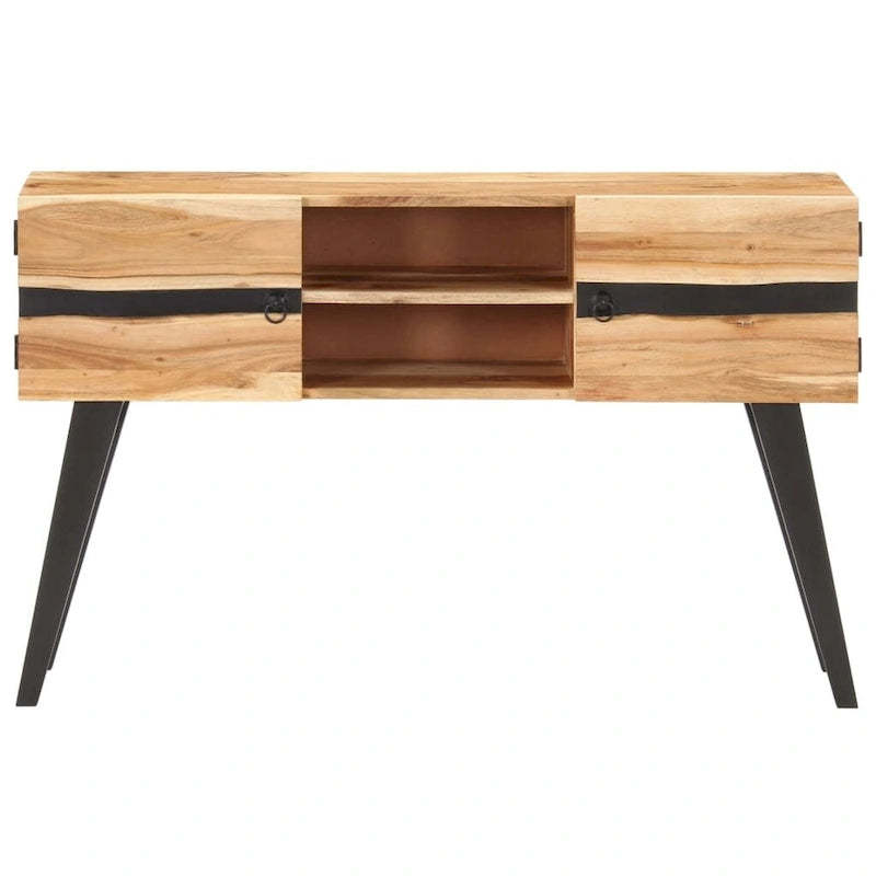 vidaXL Sideboard 47.2x11.8x29.5 Solid Acacia Wood