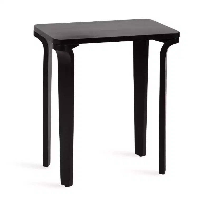 Kate and Laurel Escalon Wood Side Table, 22x14x26, Black