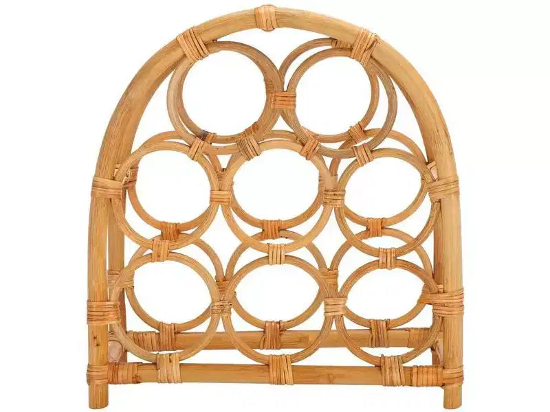 Wilda Rattan Bottle Rack - STG1801 - Natural - Safavieh