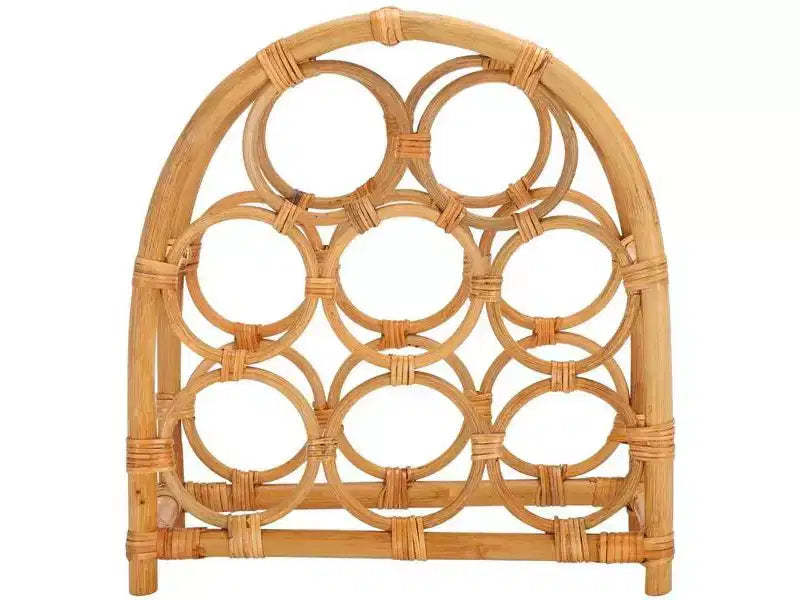 Wilda Rattan Bottle Rack - STG1801 - Natural - Safavieh