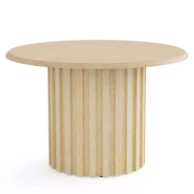 Lantine 43.3 Farmhouse Round Dining Table for 4