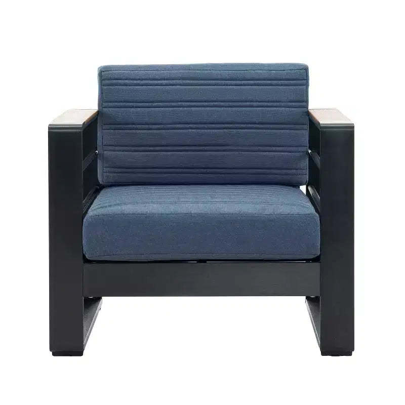 Christopher Knight Home Giovanna Outdoor Aluminum and Faux Wood Club Chair