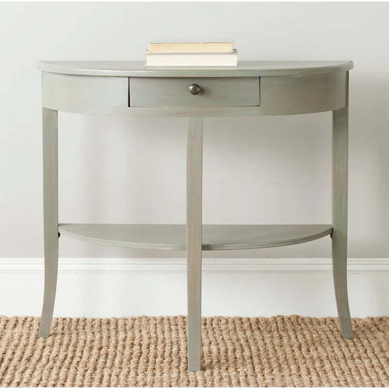 SAFAVIEH Sada Ash Grey Console - 33.9 x 14.4 x 30.1 - 33.9 x 14.4 x 30.1 - 34Wx14Dx30H