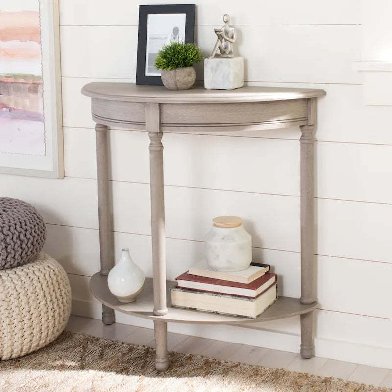 SAFAVIEH Veva Half Moon Console Table - 28 W x 11.8 L x 28 H - 28Wx12Dx28H