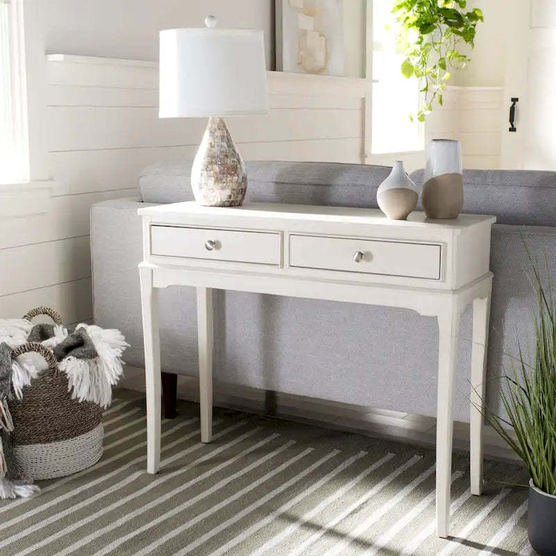 SAFAVIEH Affie 2-Drawer Console Table - 35.5 W x 13 L x 29.5 H - 36Wx13Dx30H