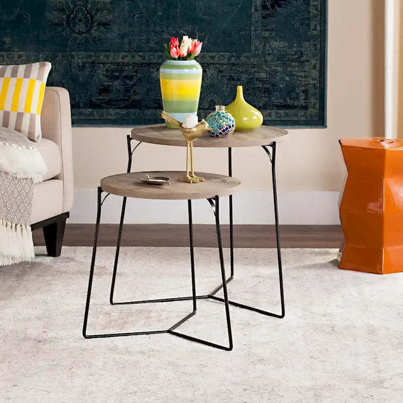 SAFAVIEH Marleen Mid-Century Stacking End Table - 19Wx19Dx21H