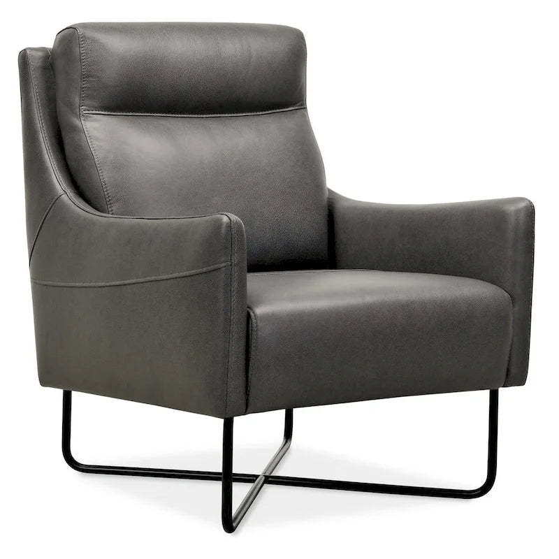 Hooker Furniture Efron 28 Wide Contemporary Semi-Aniline Leather