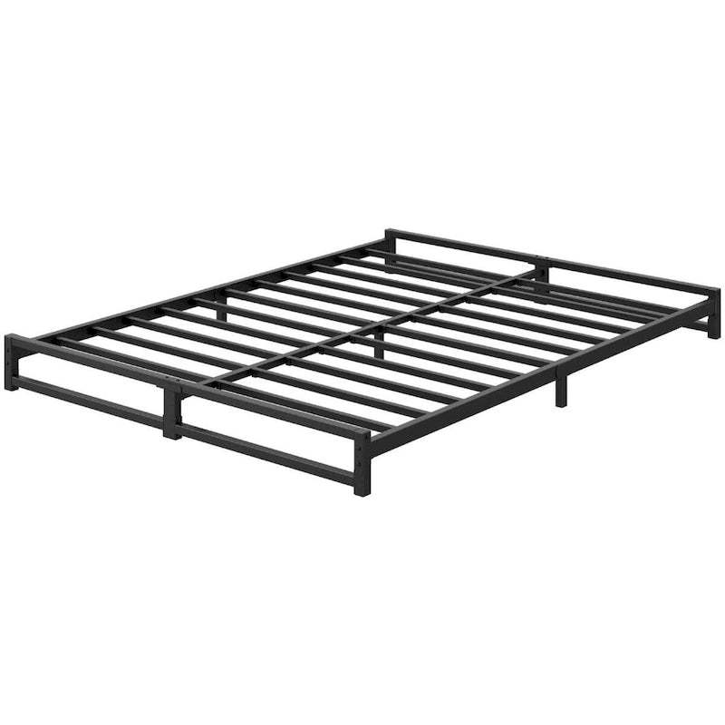 Durable Heavy Duty Metal Bed Frame with Steel Slat, Full Size