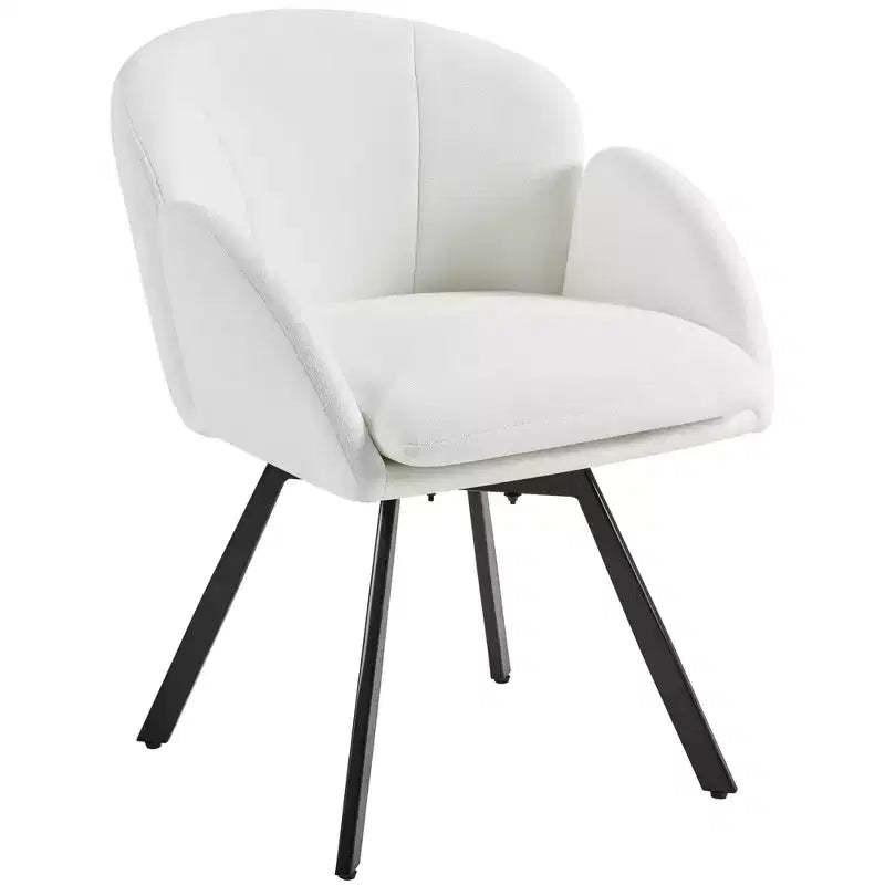 Yaheetech Flower-shaped Chenille Accent Armchair