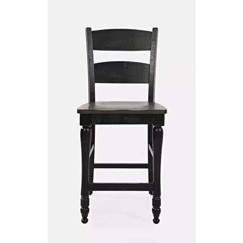 Jofran, Ladderback Counter Stool (Set of 2), Black
