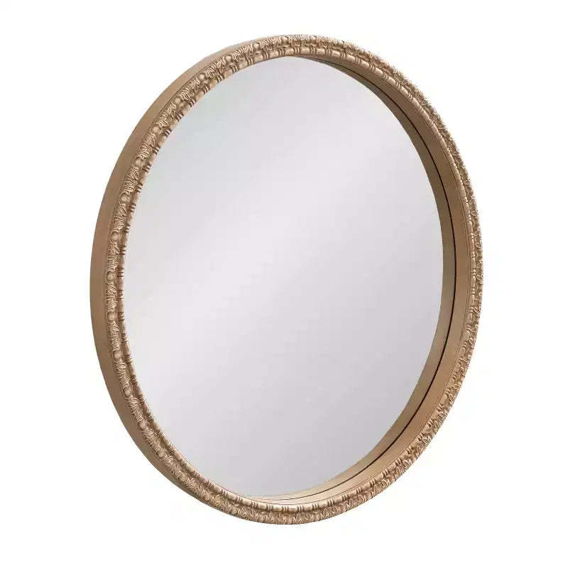 Kate & Laurel All Things Decor 30x30 Stallworth Decorative Round Mirror