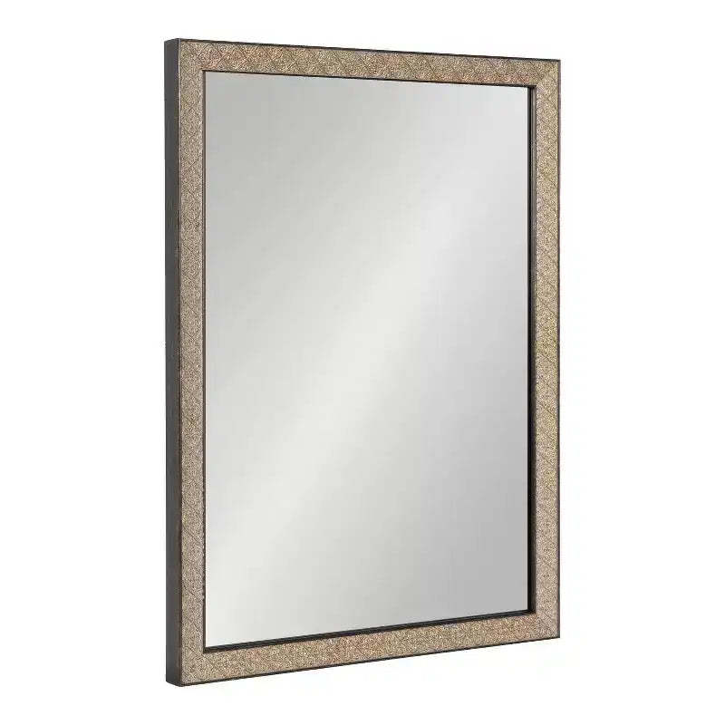 Soniva Rectangle Wall Mirror Gold - Kate & Laurel All Things Decor