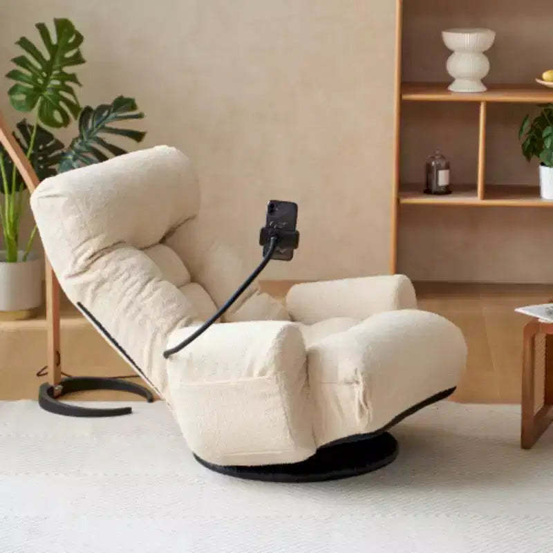 360 Swivel Gaming Chair, 5 Level Adjustable Ergonomic Chair with Built-in Spring Seat Bag, Floor Chair with Phone Holder Lazy Sofa Chair Game Rocker