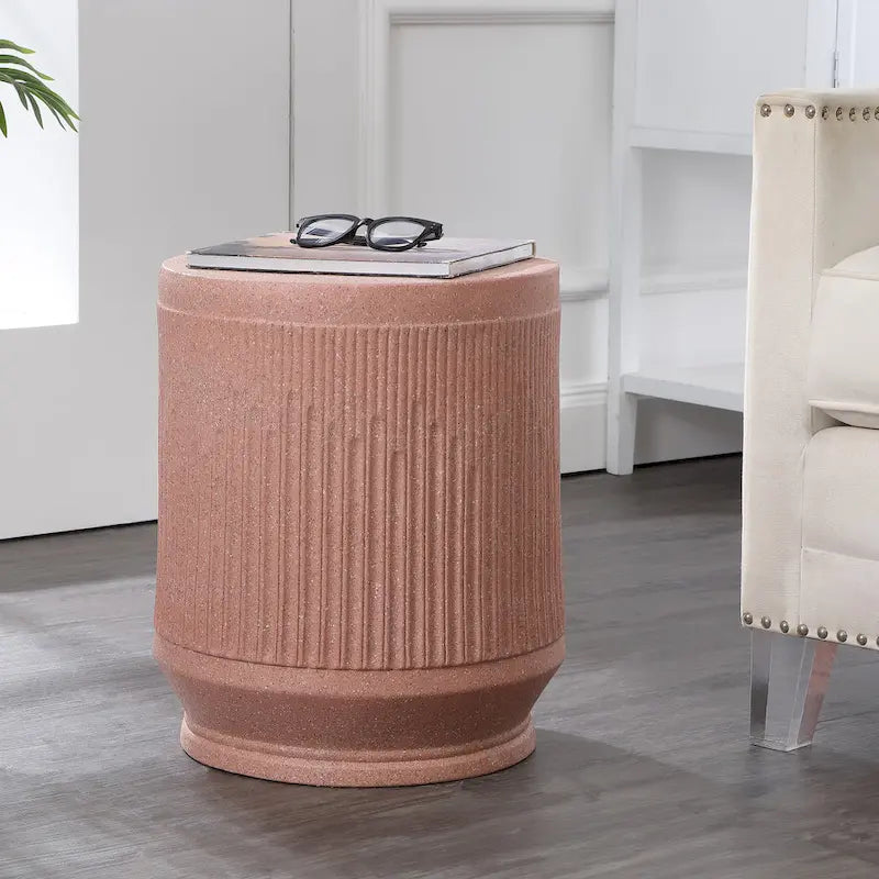 Adrian 17.5 Mid-Century Modern Brutalist Accent Table , by JONATHAN Y