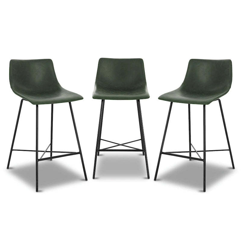 Poly & Bark Paxton 24-inch Counter Stool (Set of 3)