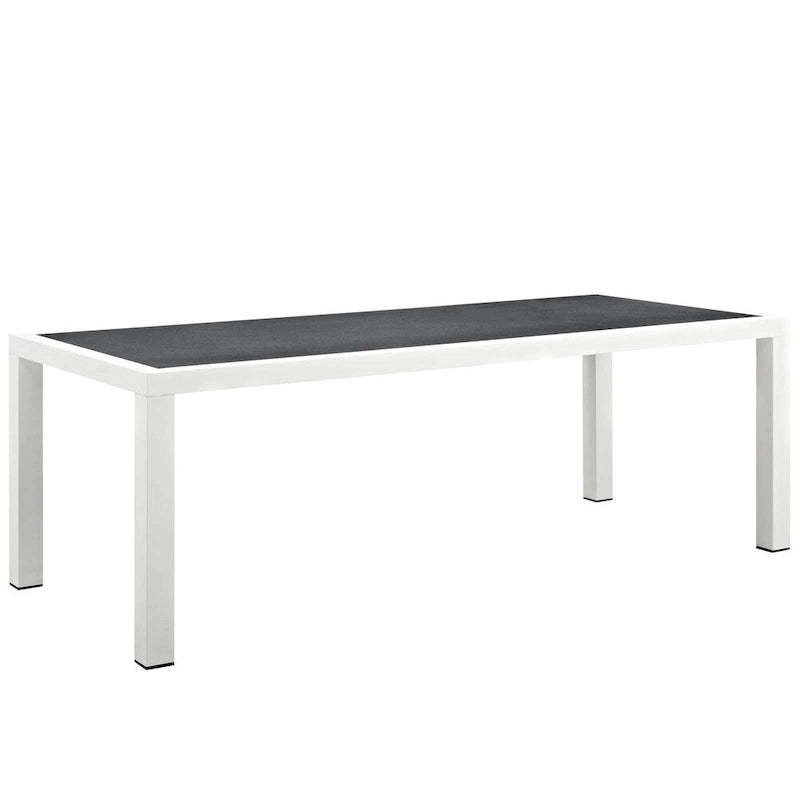 Stance 90.5 Outdoor Patio Aluminum Dining Table