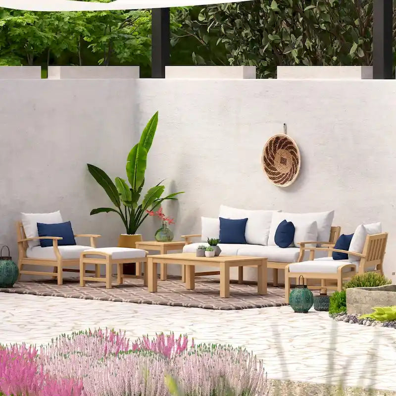 Kooper 7 Piece Sunbrella Outdoor Patio Sofa & Club Chair Set