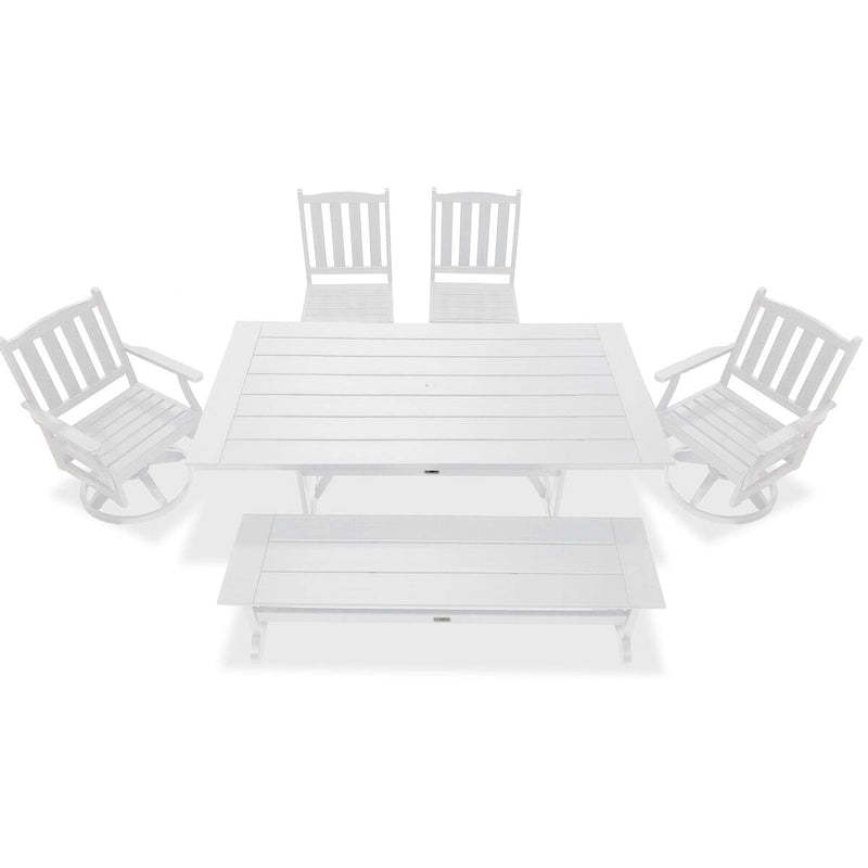 LuXeo Tuscany HDPE Swivel Dining 6-Piece Set