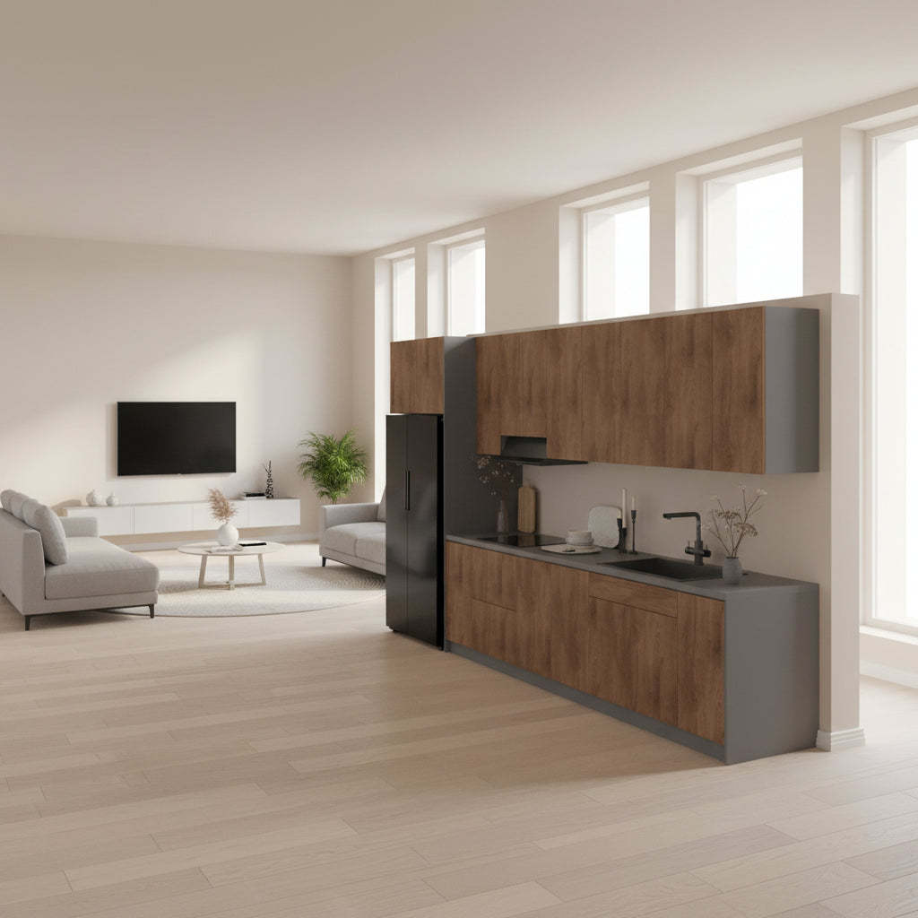Kitchen Timeless Collection Natural Teak Color Base Size 13Ft Wide - 157x24