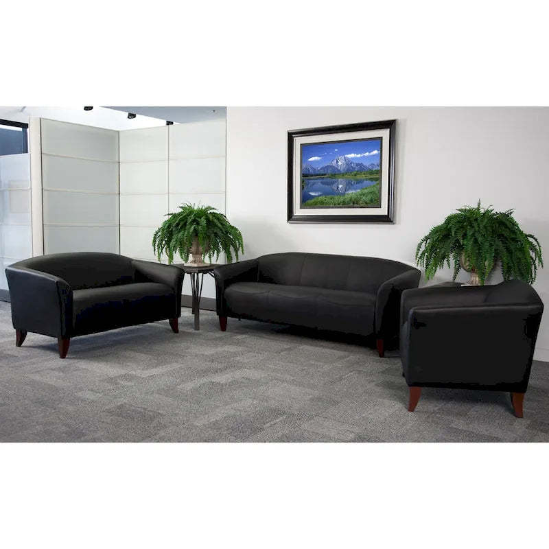 Reception Set with Wood Feet - 33.5 - 72.75W x 29 - 31D x 29H - 33.5 - 72.75W x 29 - 31D x 29H