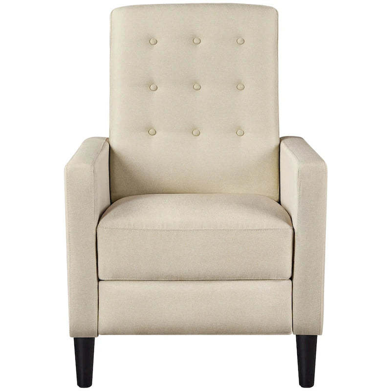 Yaheetech Fabric Recliner Sofa Single Reclining Chair Adjustable Back