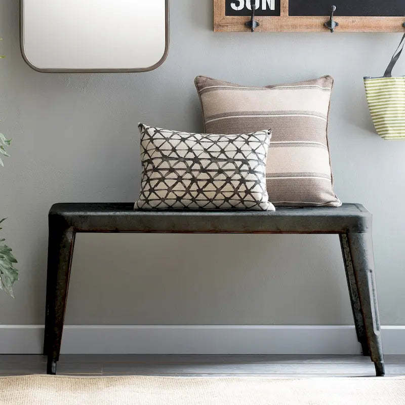 Metal Entryway Bench