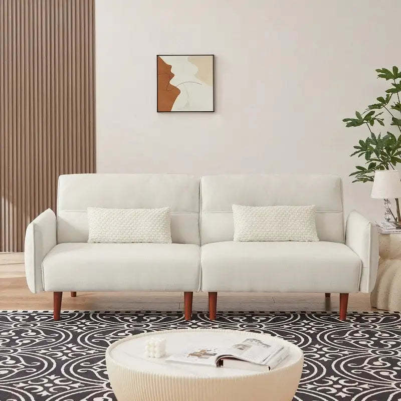GEITIN Convertible Futon Sofa Bed with 2 Pillows