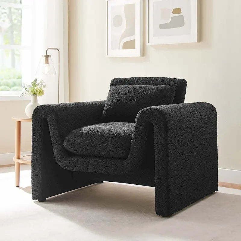 Waverly Boucle Upholstered Armchair