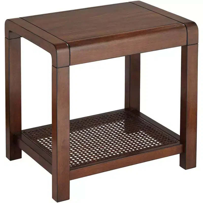 55 Downing Street Powell 22 Wide Brown Wood Side Table