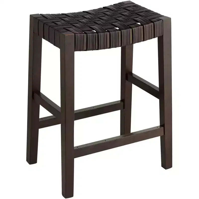 55 Downing Street Moran 25 1/2 High Brown Leather Counter Stool