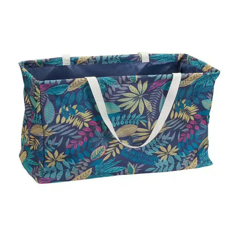 Canvas Utility Tote with Handles, Rectangular Krush Tote, Water-Resistant Vinyl Lining, Large Capacity, Durable and Versatile