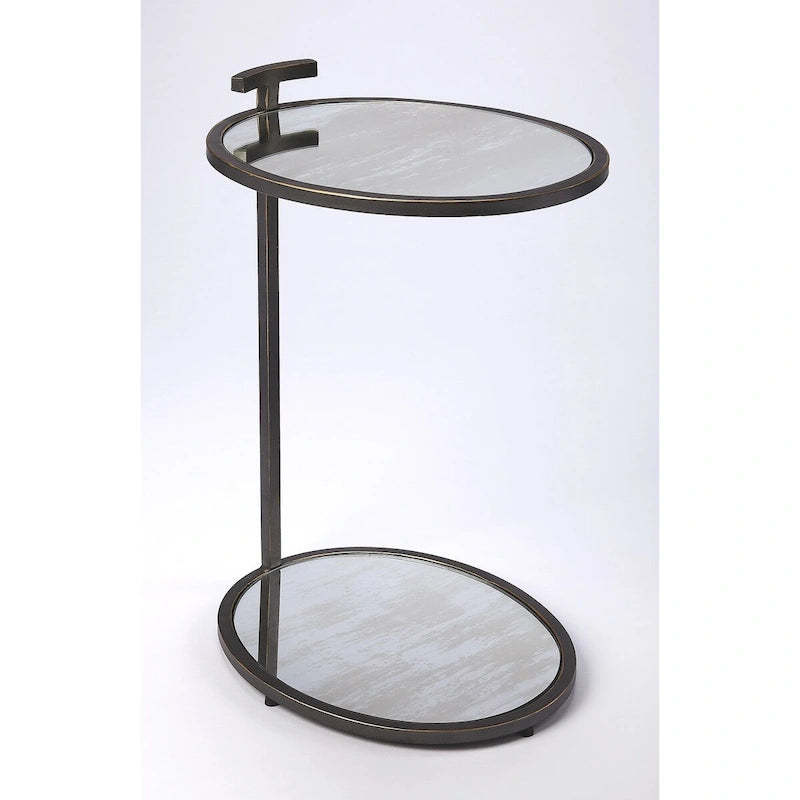 Carson Carrington Tahult Gold Metal & Mirror Side Table
