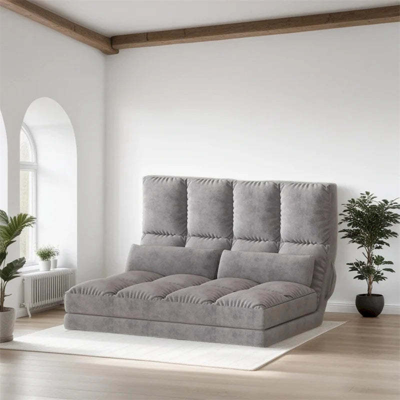 Convertible Floor Sofa Chair,Folding Couch Bed,Guest Chaise Lounge