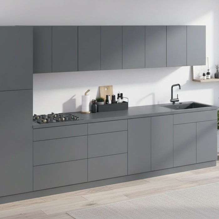 Kitchen Elegant Collection Gray Color Base Size 11Ft Wide - 135x24
