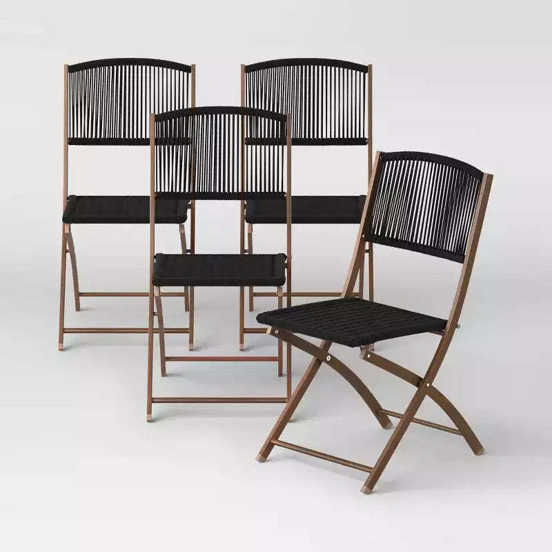Purcell Patio Folding Chair Black - Threshold