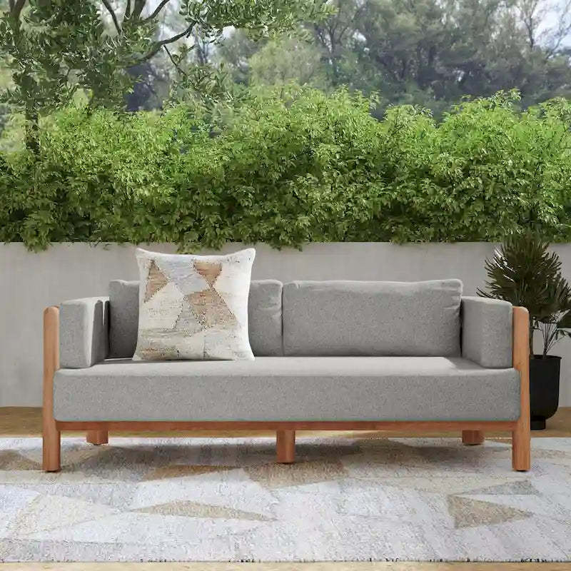 Classic Home Aston Teak Wood Outdoor Sofa