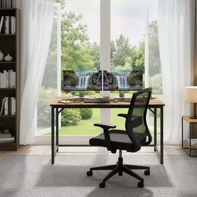 Industrial Style Computer Desk, Gaming Desk, Home Office Desk