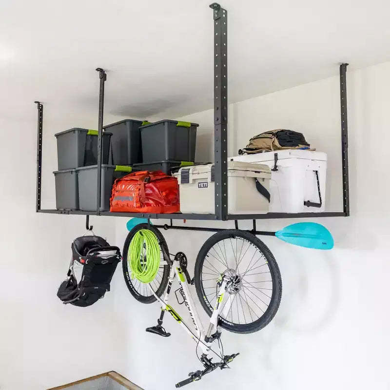 StoreYourBoard 4' x 8' Faber Overhead Garage Storage with Hooks | Holds 700 lbs