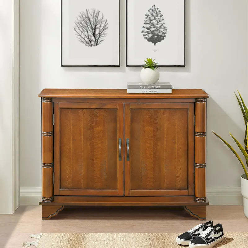 Entryway Table with Adjustable Storage Shelf
