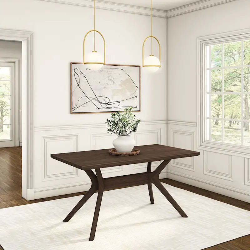 Plank and Beam Verso Cross Leg Rectangular Dining Table - 60